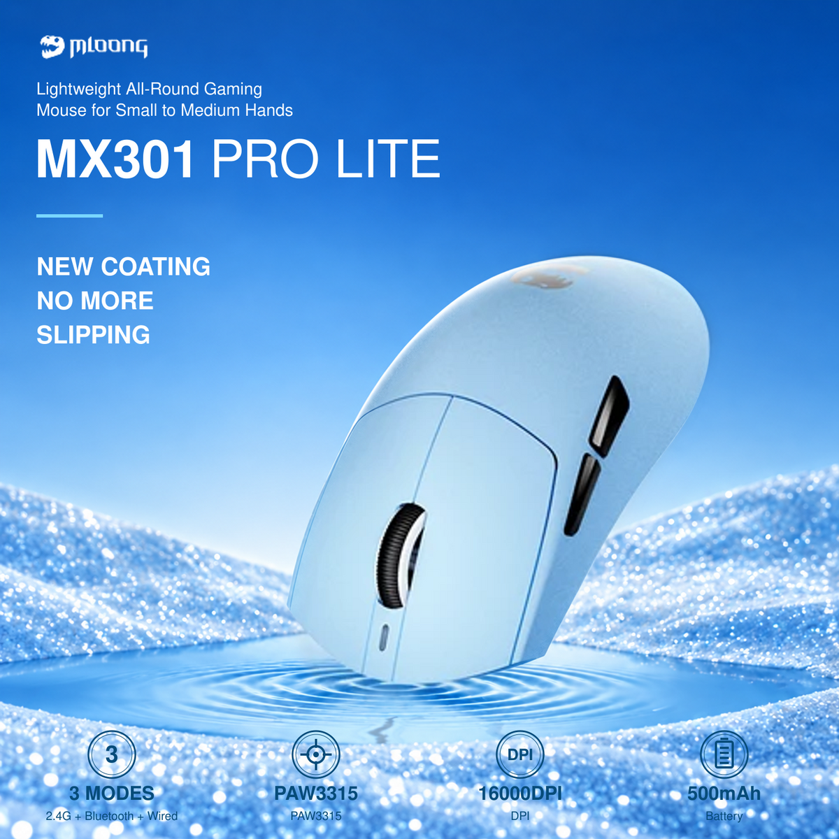 ZORNHER X Mloong MX301 Lite Lightweight Gaming Mouse