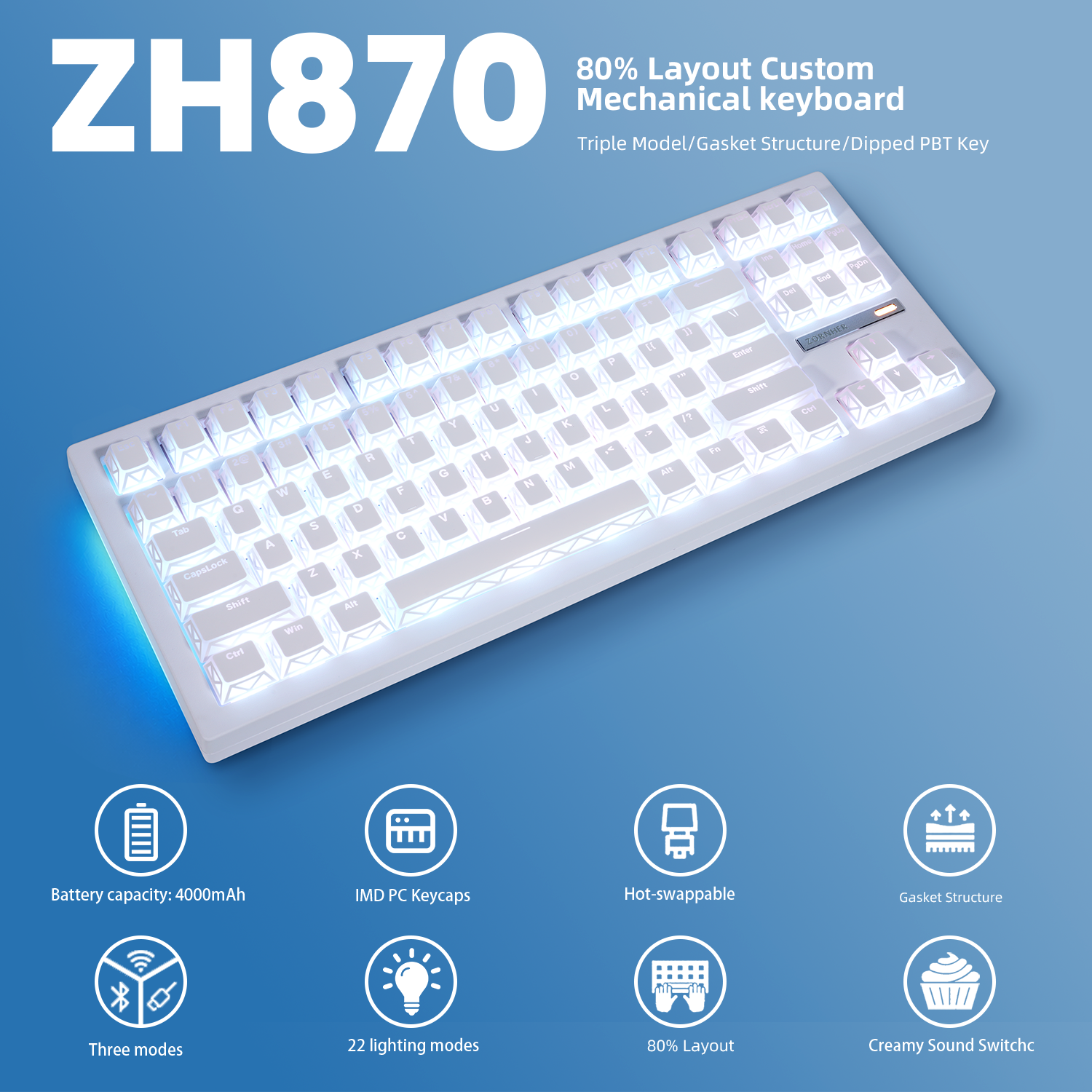 ZORNHER ZH870 Imperial Light Hot Swappable RGB