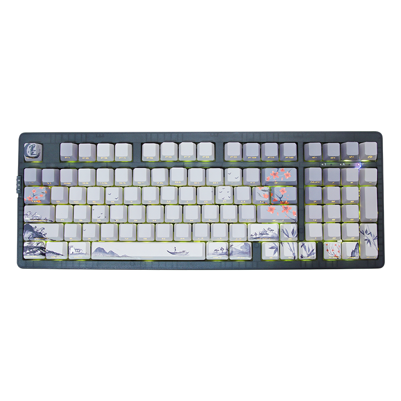 Zornher ZH980 염료 승화 공정 무선 게이밍 기계식 키보드