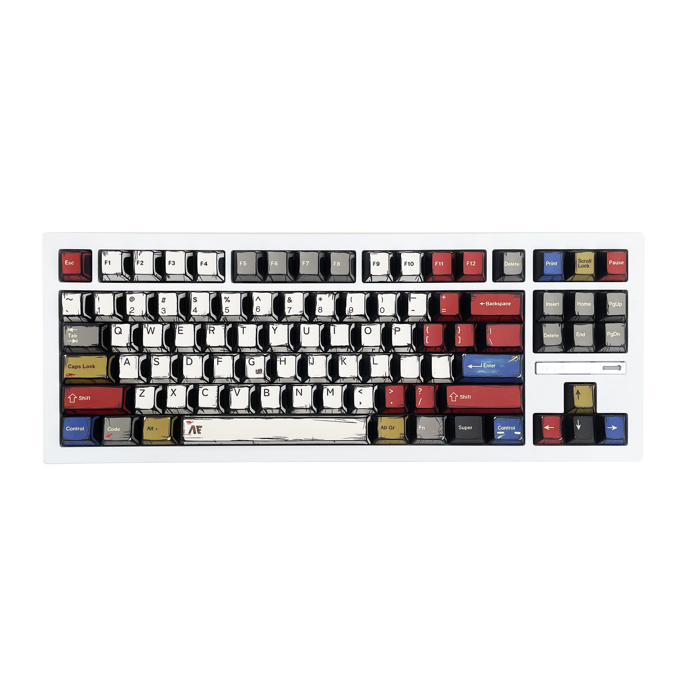 Zornher ZH870 80% Dye-Sublimation Process (Surface Pattern) Keyboard