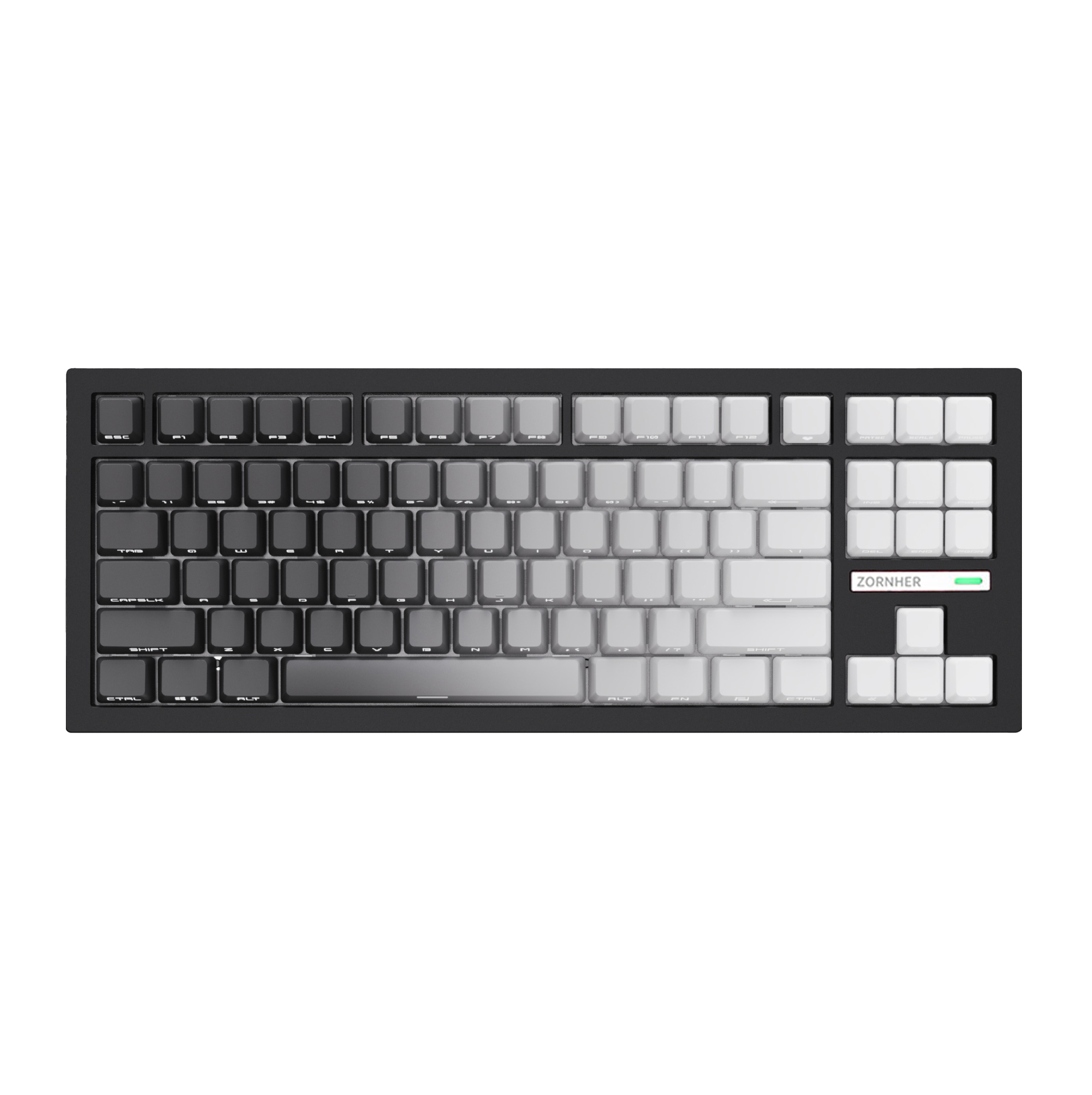 Zornher ZH870 80% Dip-Dye Process (Solid Color Gradient ) Keyboard