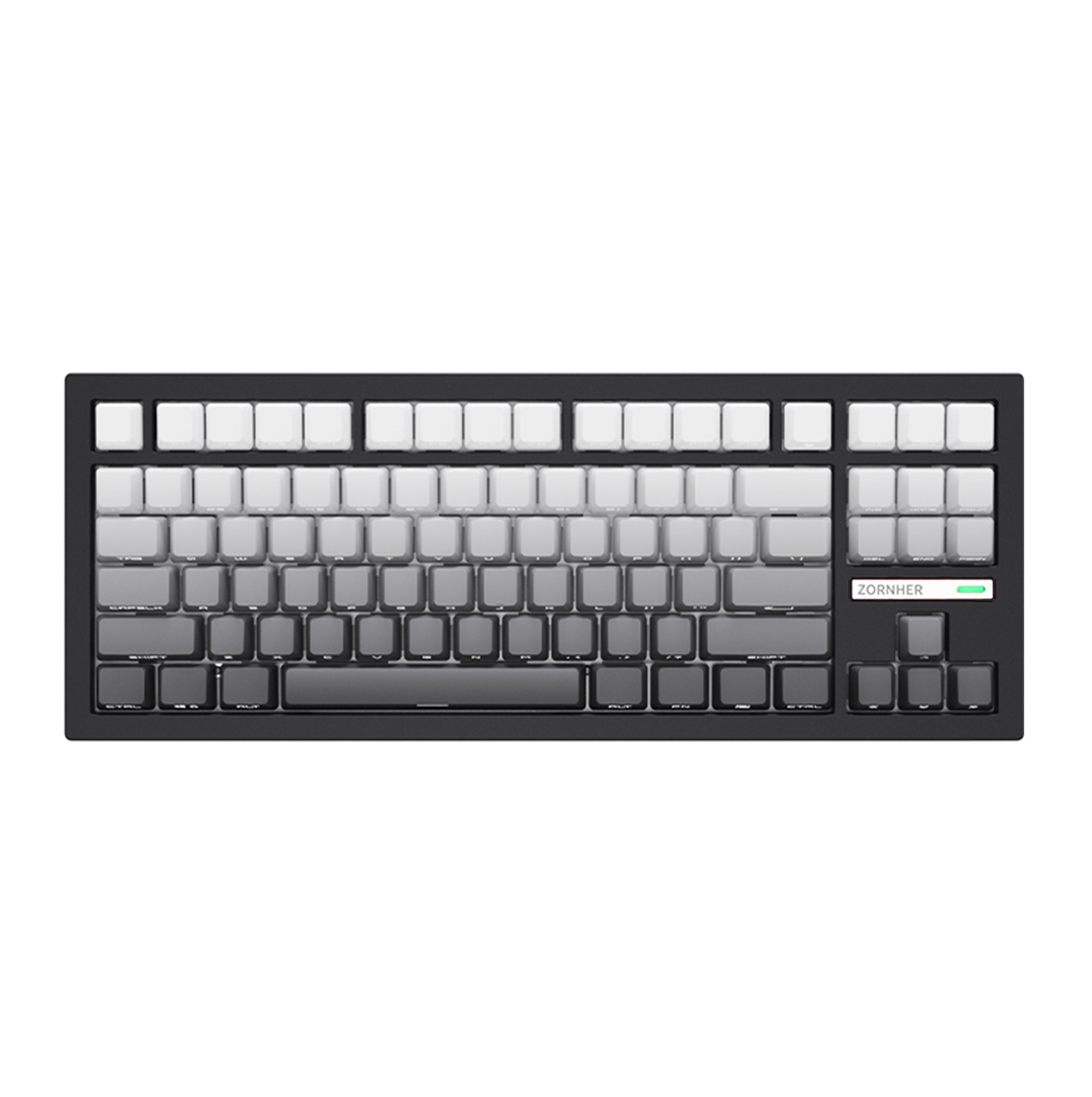 Zornher ZH870 80% Dip-Dye Process (Solid Color Gradient ) Keyboard