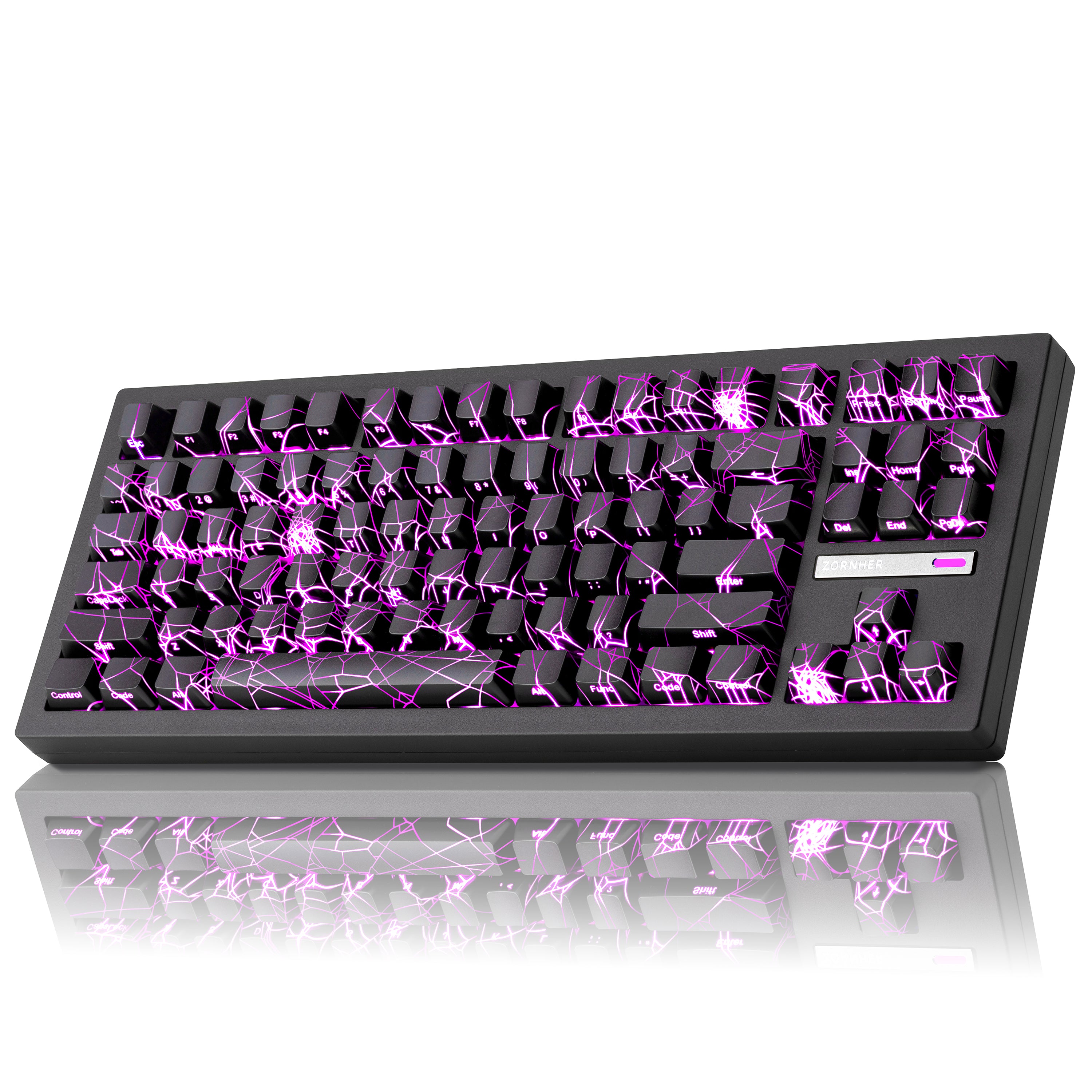 Zornher ZH870 80% IMD Process (Sleek & Cool Textures) Keyboard