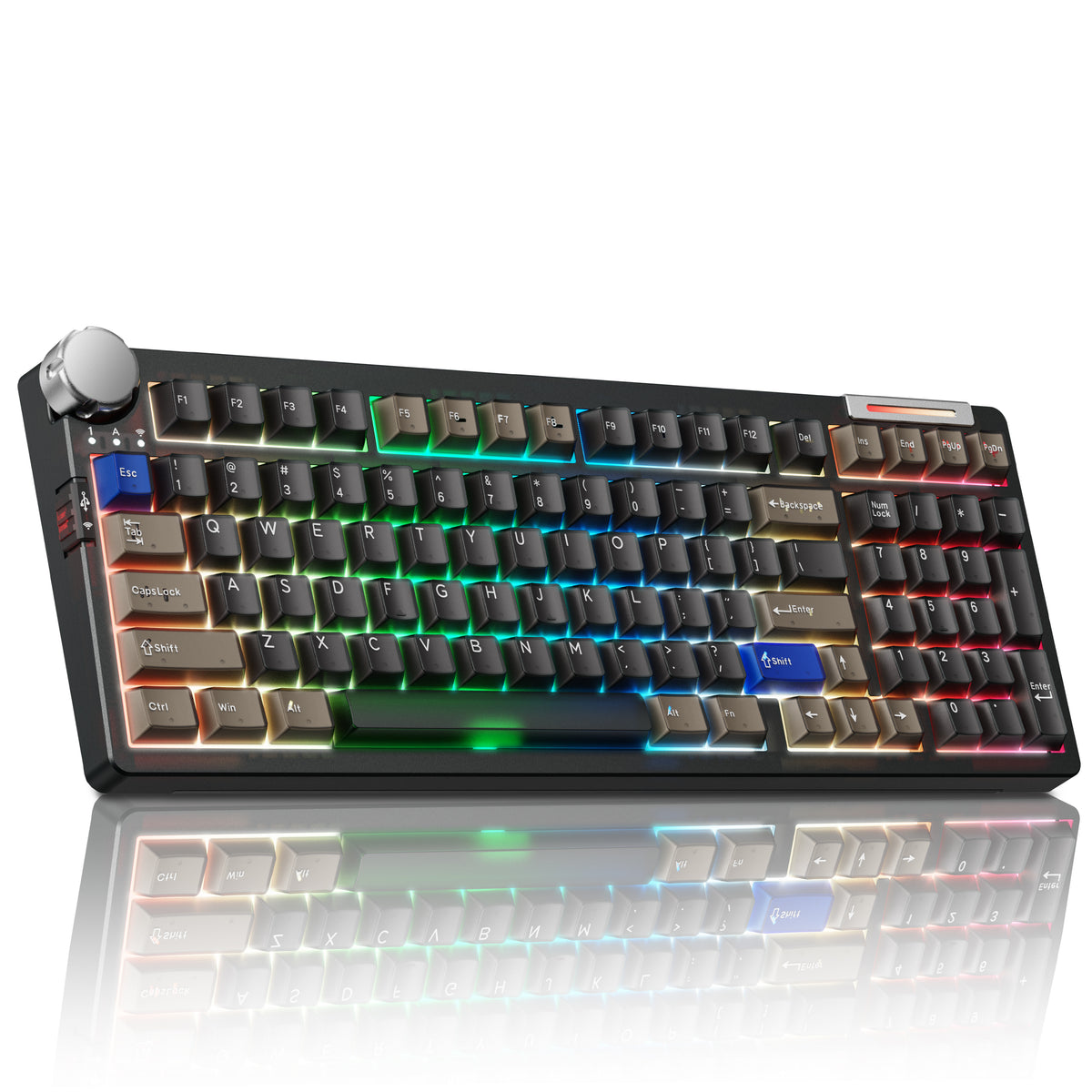 ZORNHER × CIDOO ZH980PRO Tri-Mode Mechanical Keyboard, 98-Key, Gasket Mount, Hot-Swap, RGB, PBT Keycaps