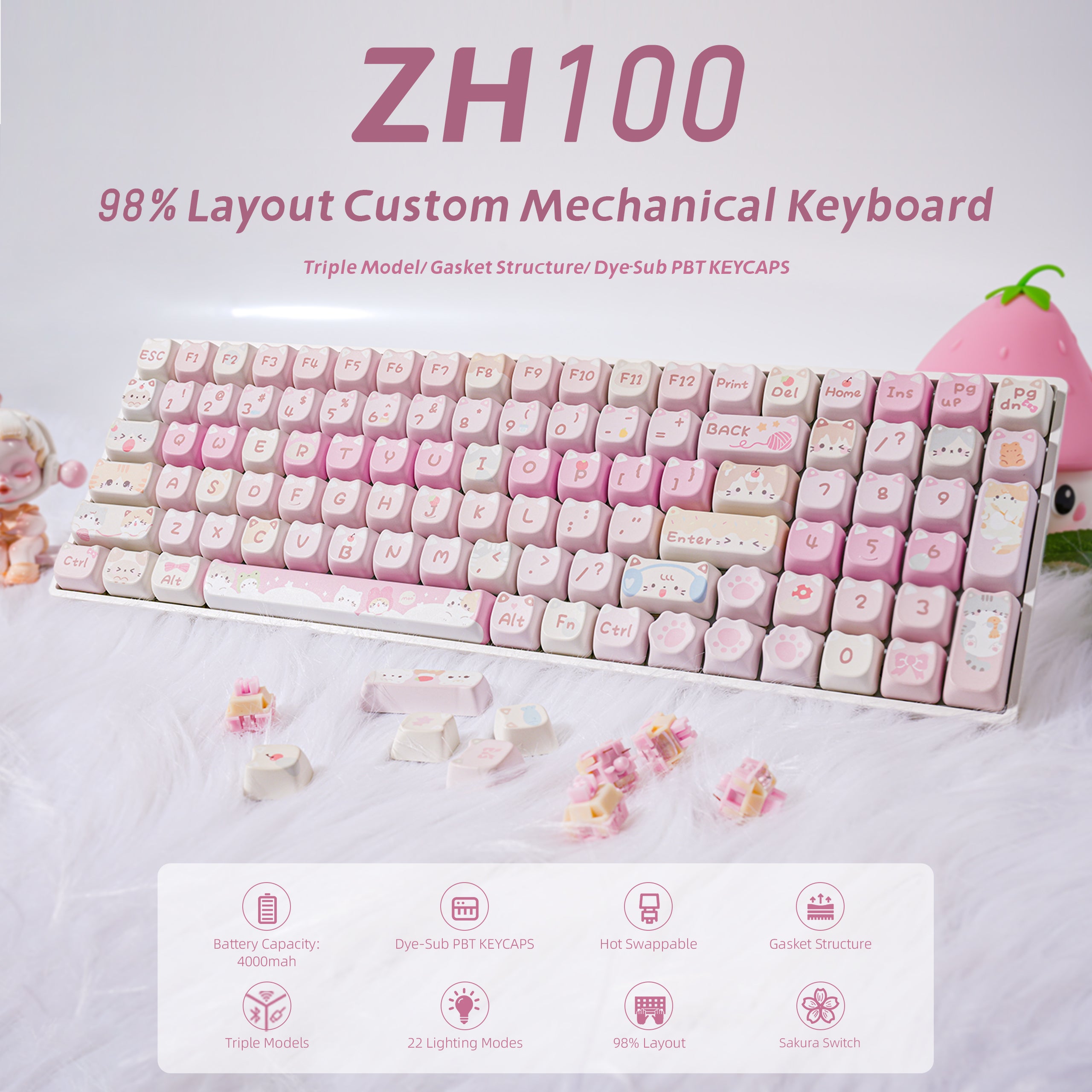 ZH100 98% Zornher 기계식 키보드