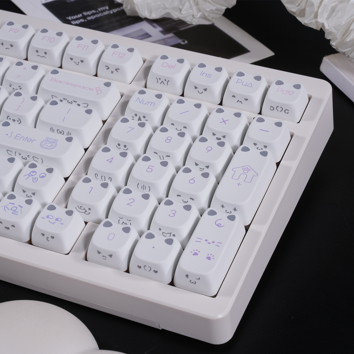 ZORNHER LumiCat ZH980 Cute Cat Aesthetic Mechanical Keyboard