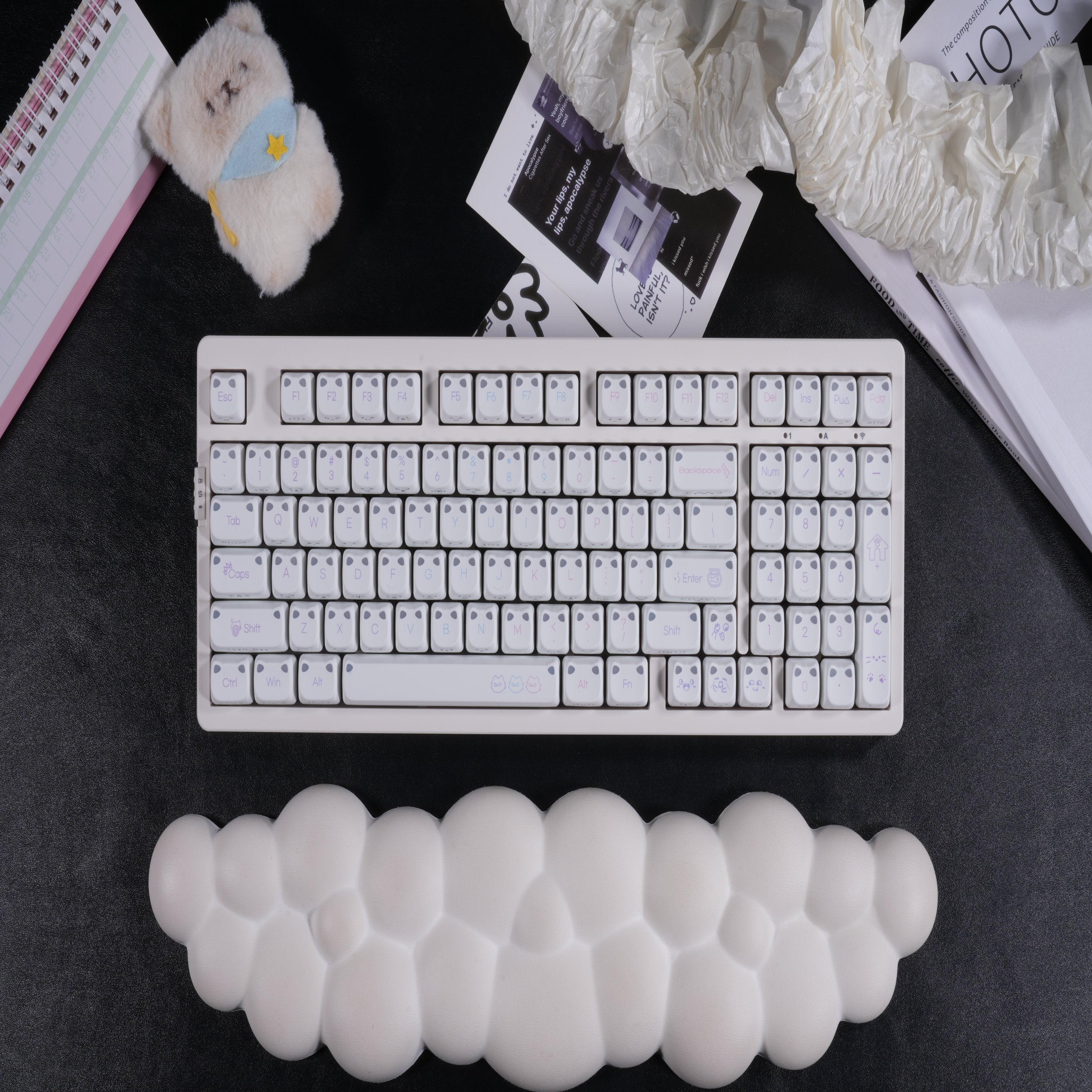 ZORNHER LumiCat ZH980 Cute Cat Aesthetic Mechanical Keyboard
