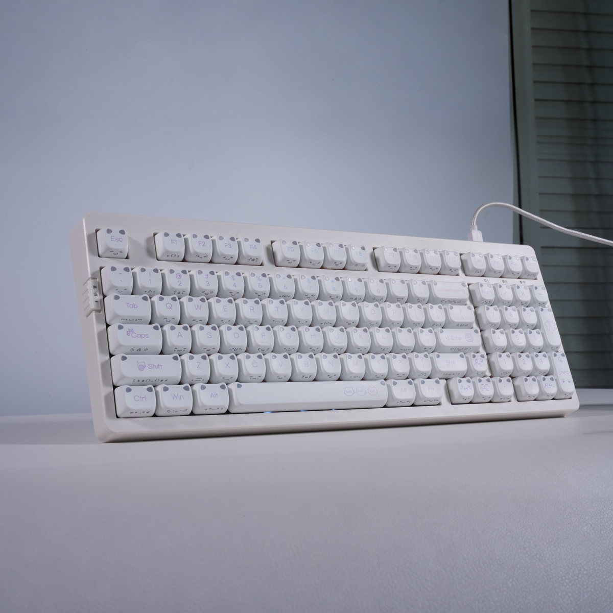 ZORNHER LumiCat ZH980 Cute Cat Aesthetic Mechanical Keyboard