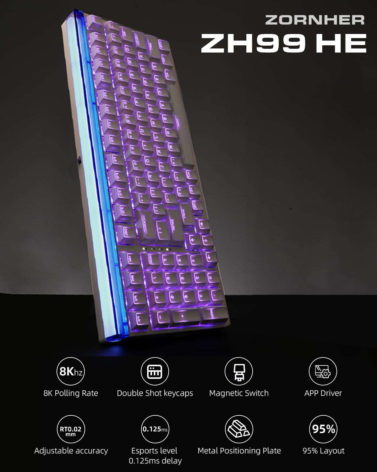 ZORNHER ZH99HE 98% Rapid Trigger Magnetic Keyboard