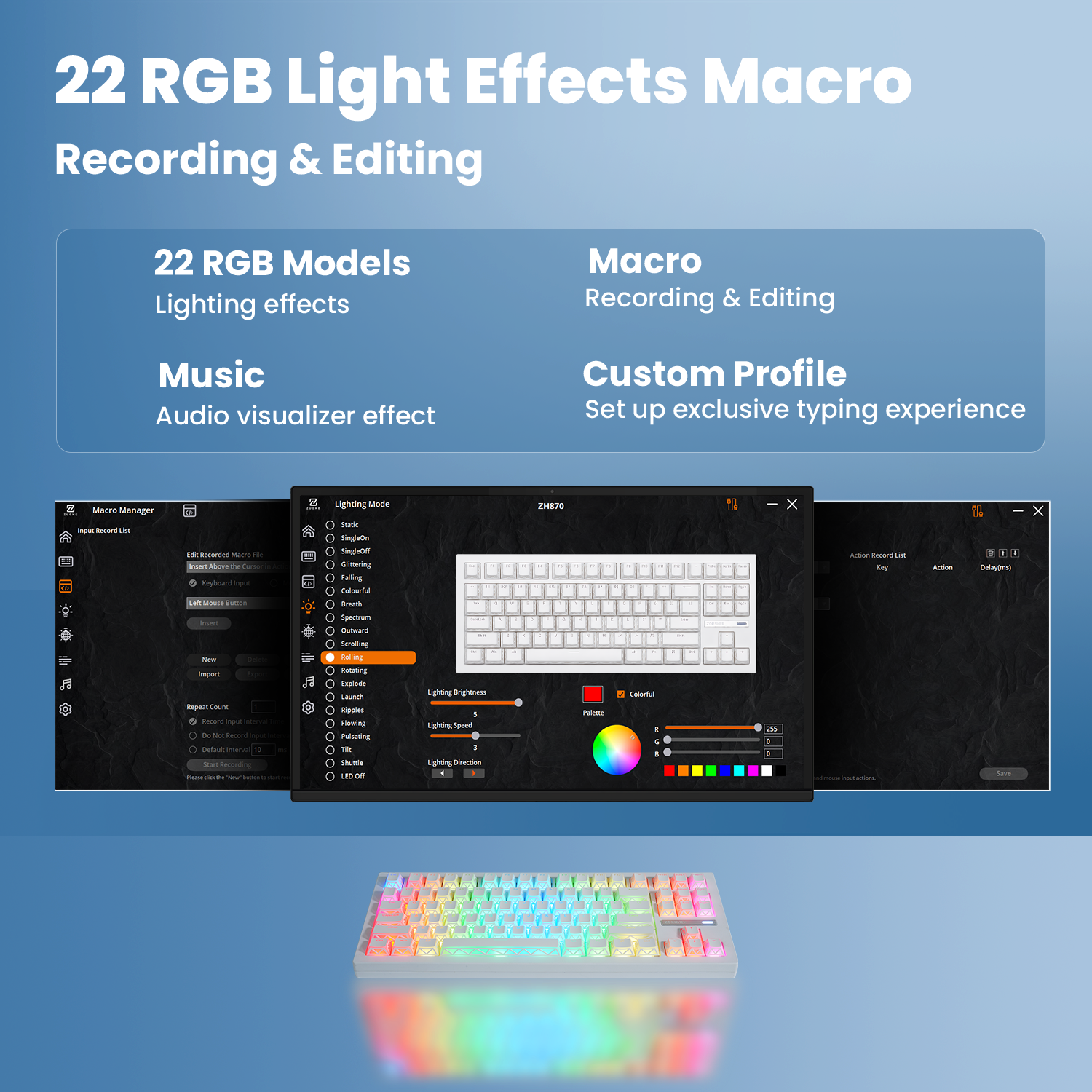 ZORNHER ZH870 Imperial Light Hot Swappable RGB