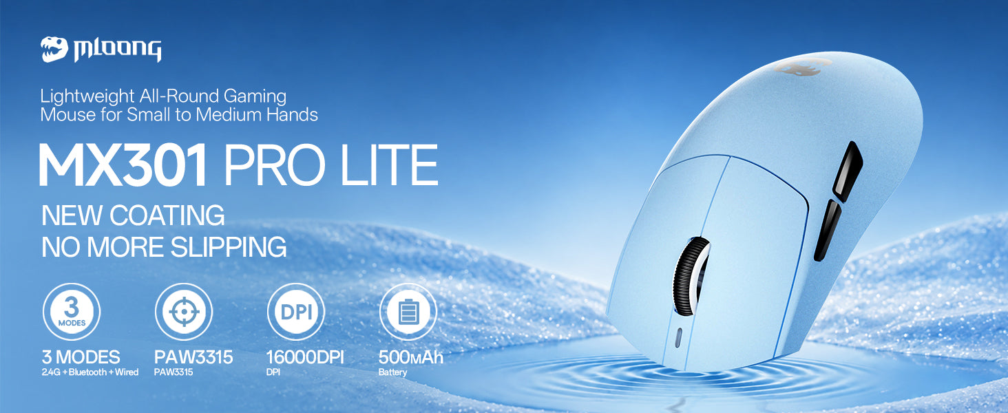 ZORNHER X Mloong MX301 Lite Lightweight Gaming Mouse