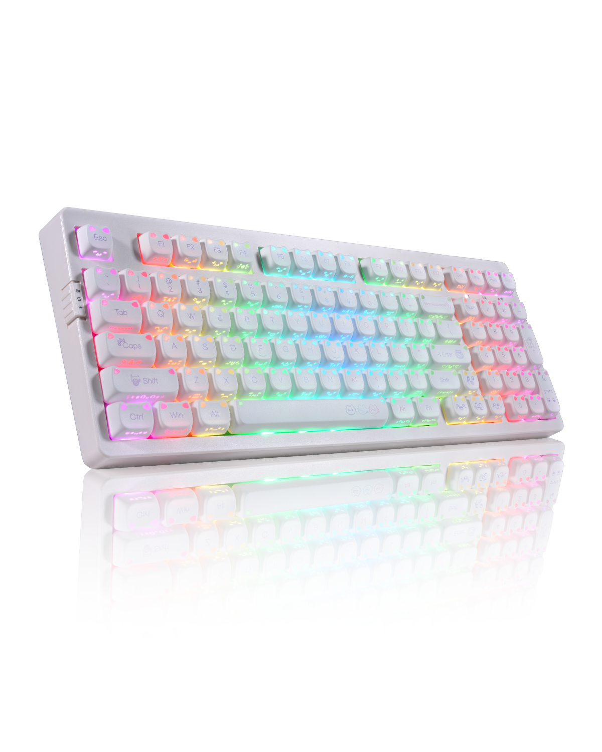 ZORNHER LumiCat ZH980 Cute Cat Aesthetic Mechanical Keyboard