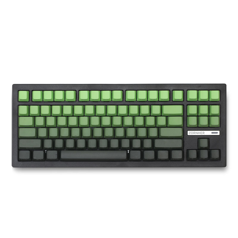 Zornher ZH870 80% Dip-Dye Process (Solid Color Gradient	) Keyboard