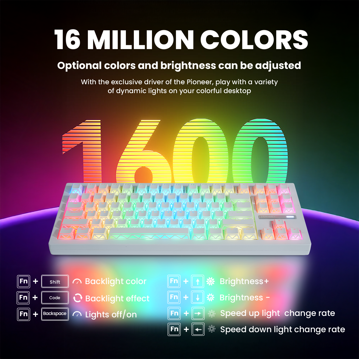 ZORNHER ZH870 Imperial Light Hot Swappable RGB