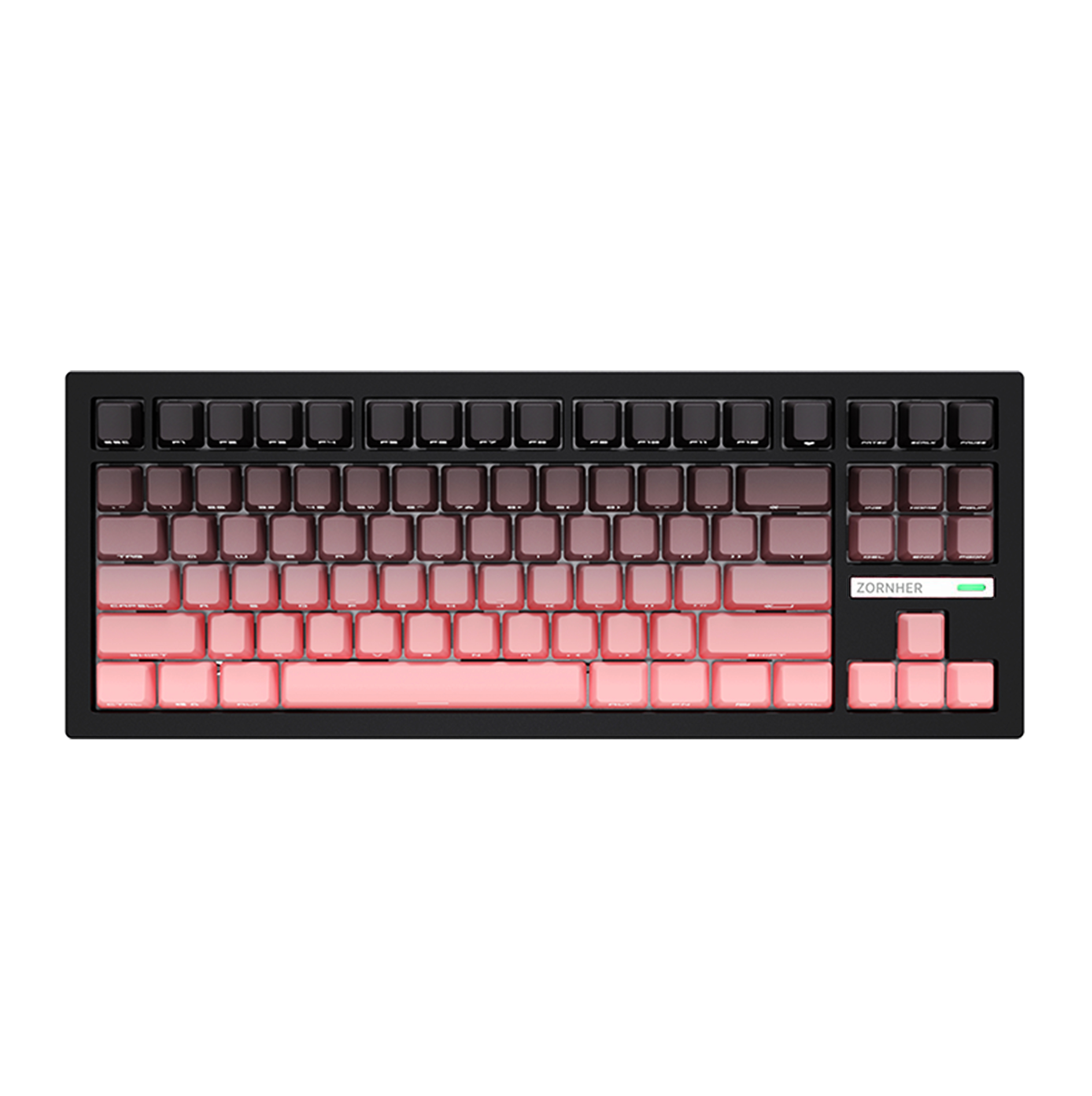 Zornher ZH870 80% Dip-Dye Process (Solid Color Gradient	) Keyboard