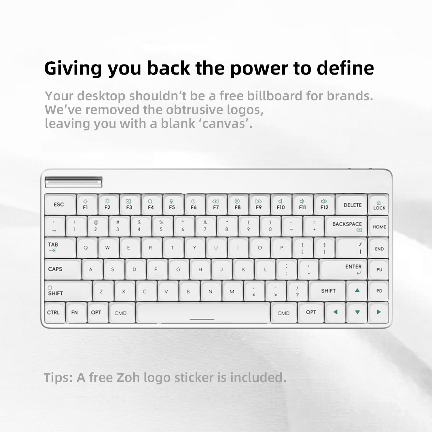 Zornher Aeris 75 | 75% Low-Profile Wireless Mechanical Keyboard for Mac