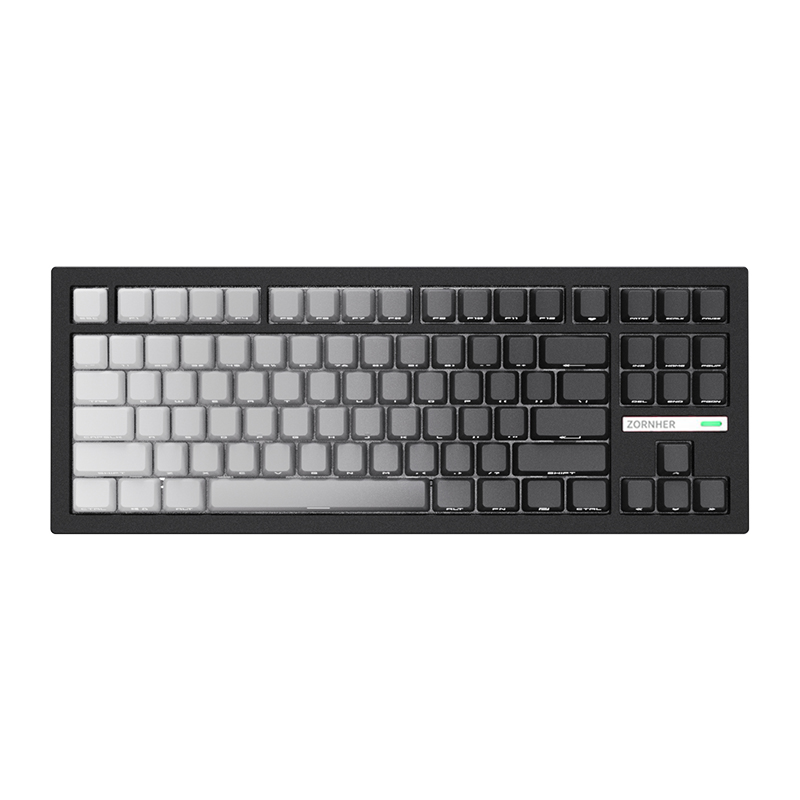 Zornher ZH870 80% Dip-Dye Process (Solid Color Gradient	) Keyboard