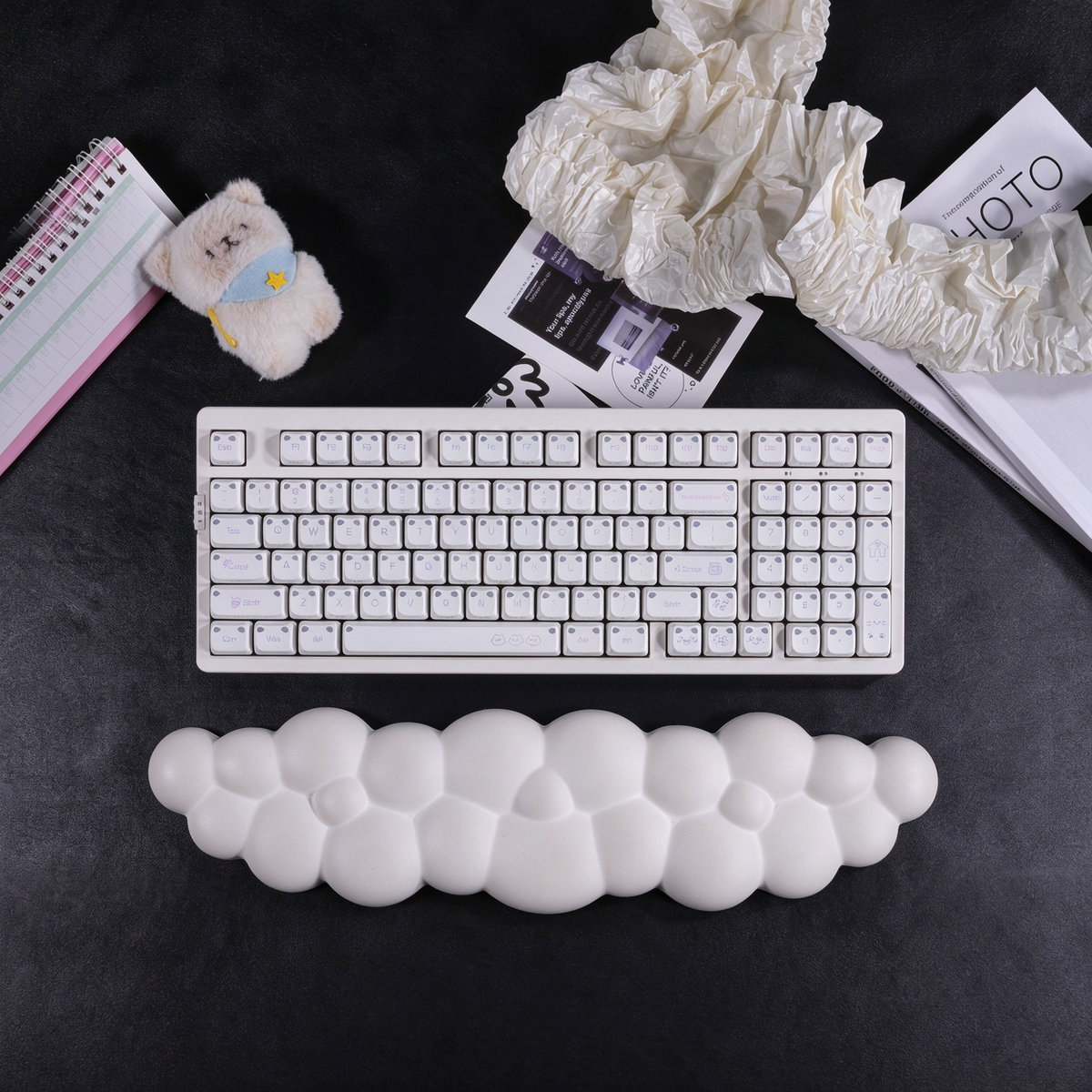 ZORNHER LumiCat ZH980 Cute Cat Aesthetic Mechanical Keyboard