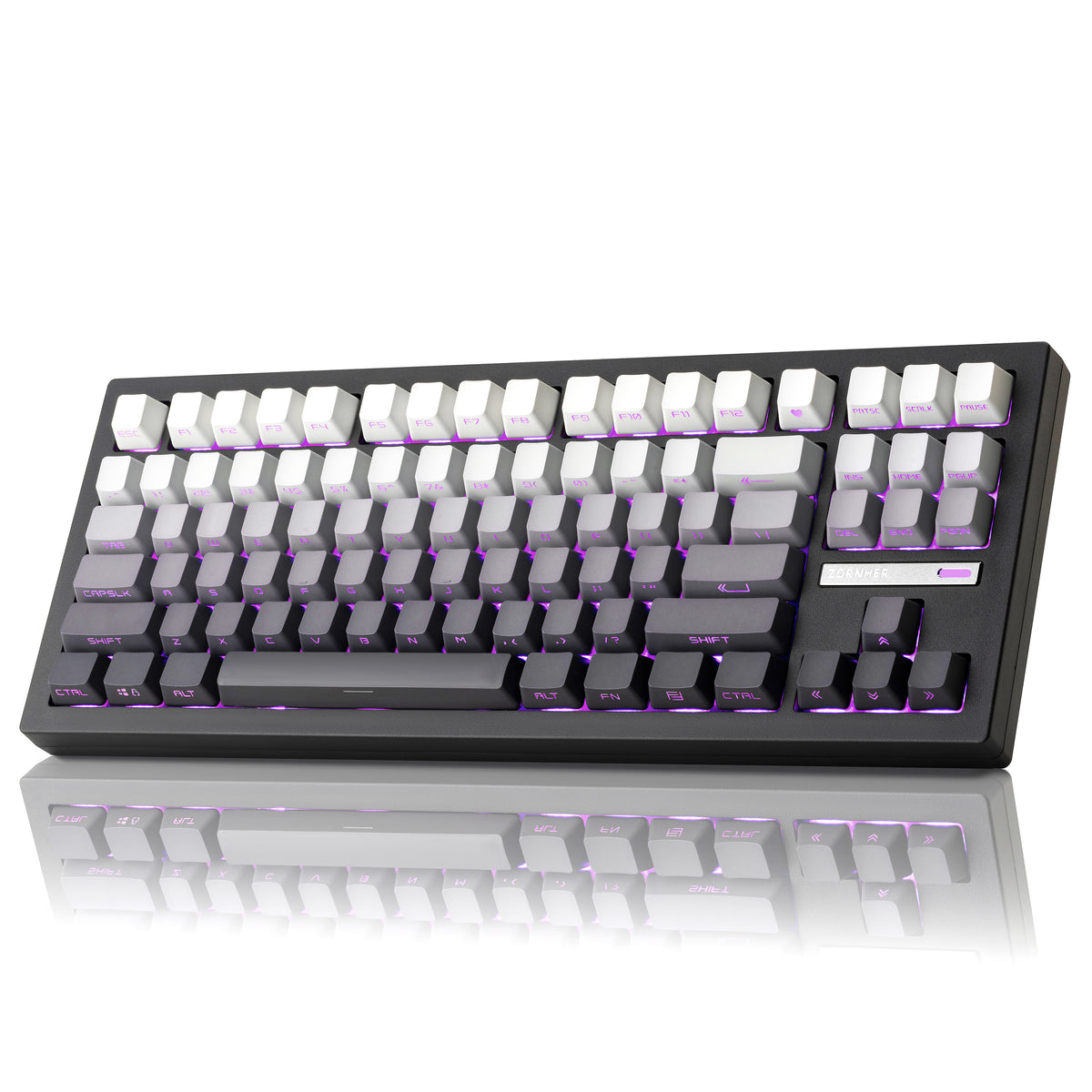 Process Keyboard Zornher ZH870 80% Dip-Dye Process (Solid Color Gradient ) Wireless Gam