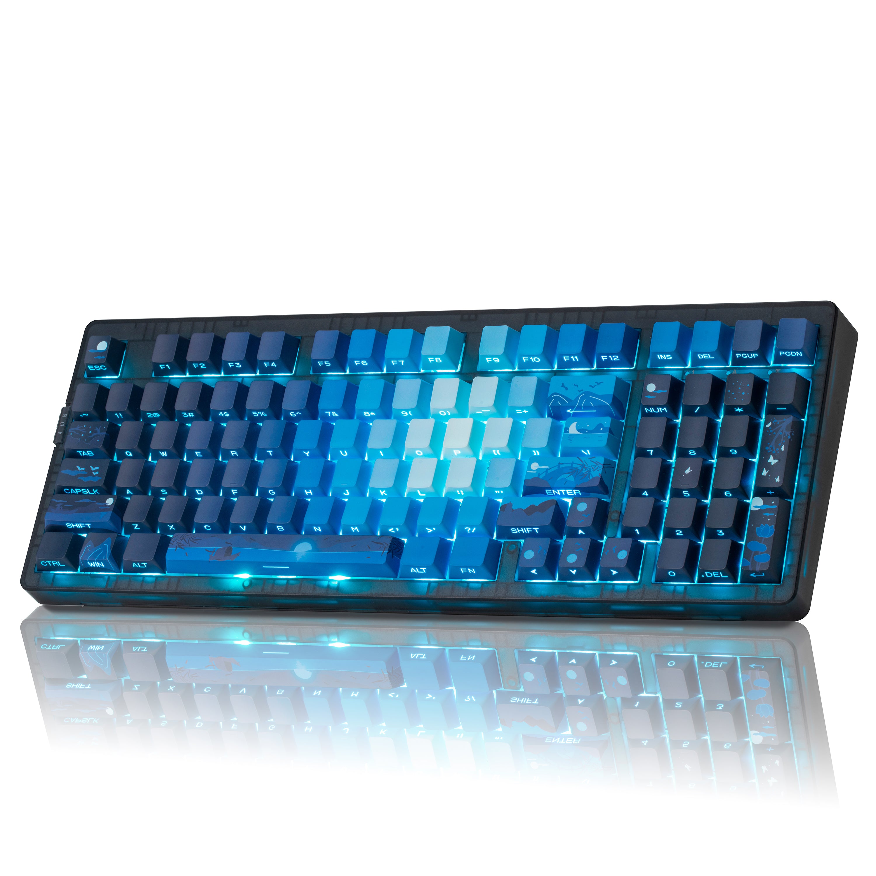 Zornher ZH980 Dye-Sublimation Process Wireless Gaming Mechanical Keyboard