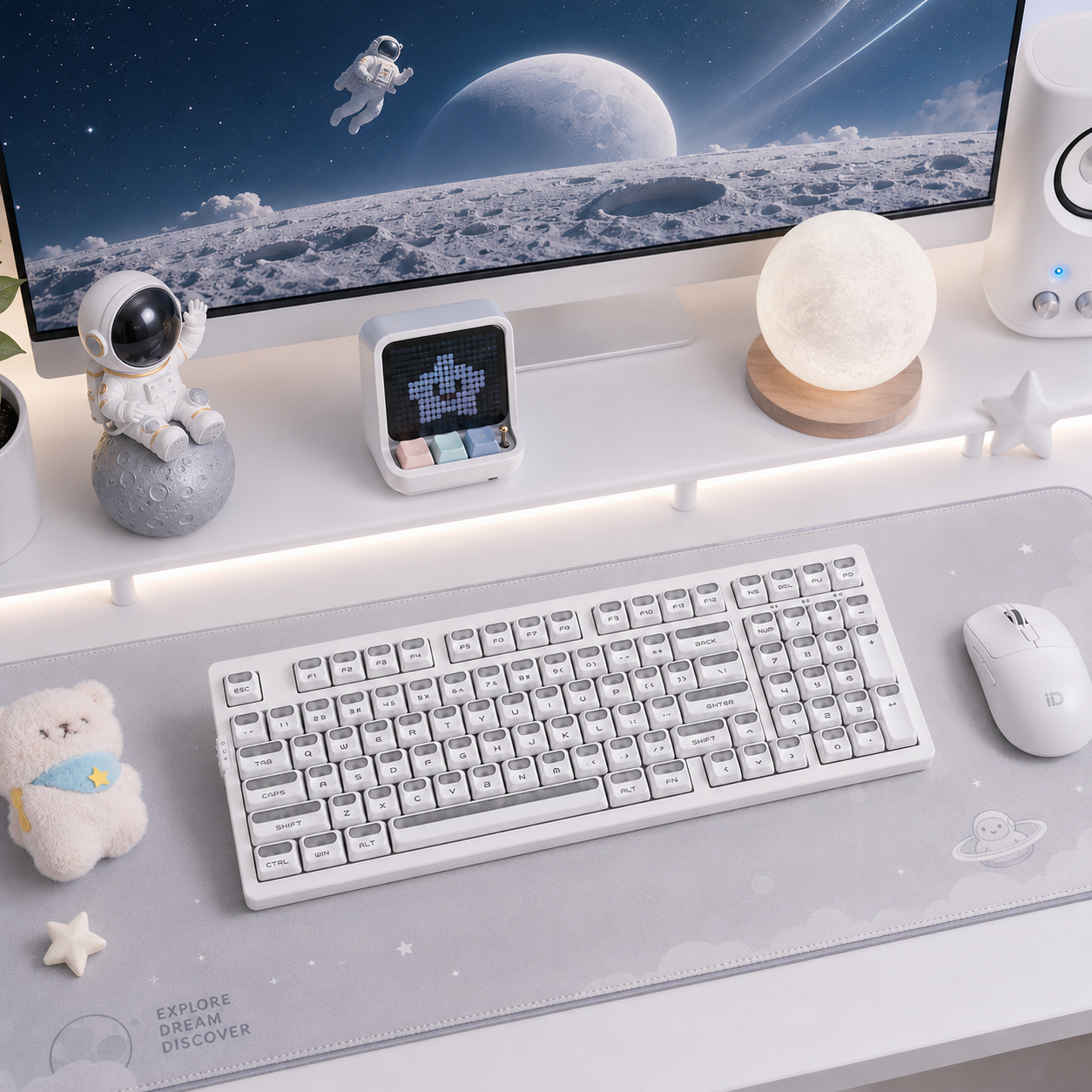 ZORNHER Astro Pudding ZH980 Dreamy Aesthetic Mechanical Keyboard