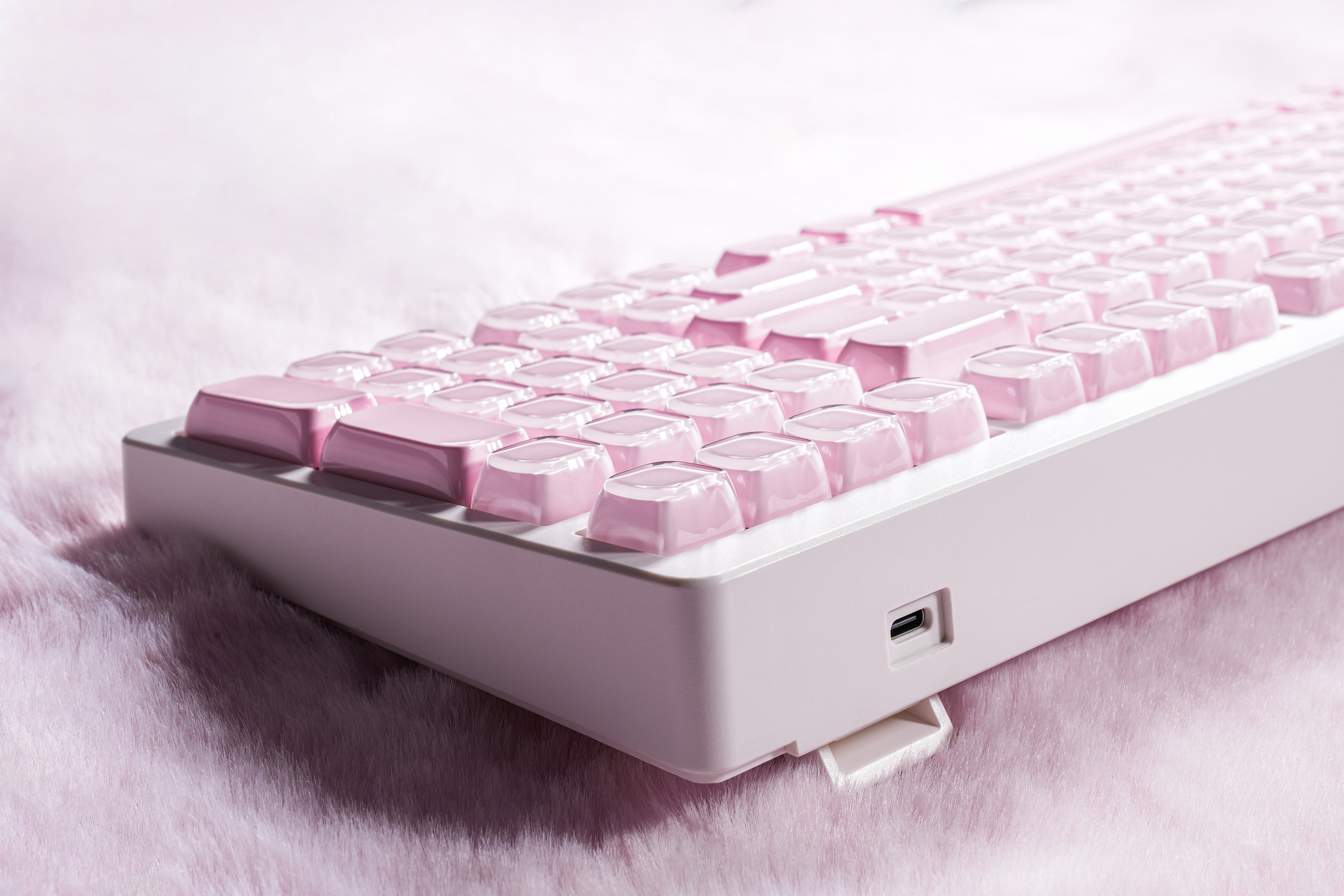 ZORNHER ZH980 Pink Jelly Cat Keyboard hot-swappable  Side-printed