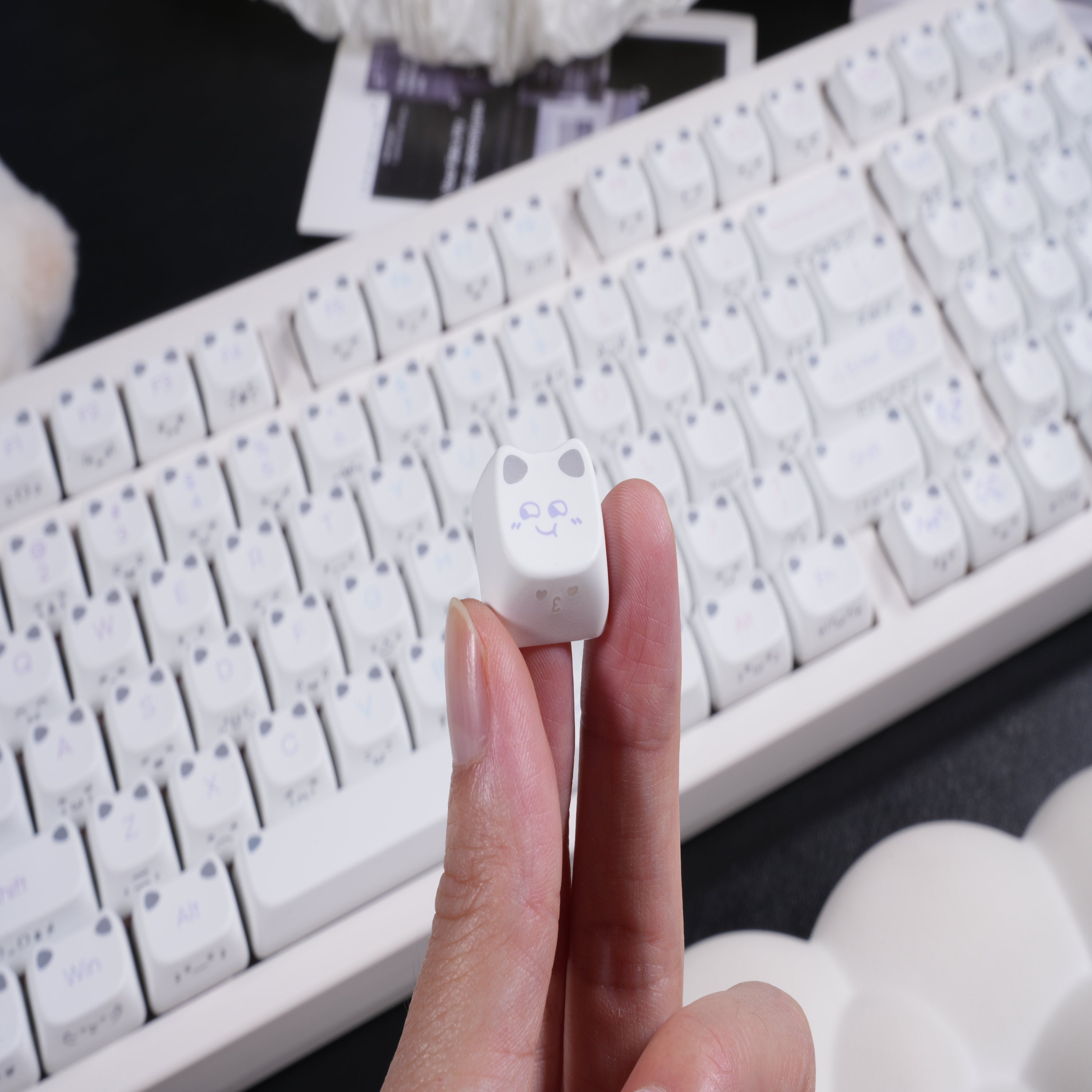 ZORNHER LumiCat ZH980 Cute Cat Aesthetic Mechanical Keyboard
