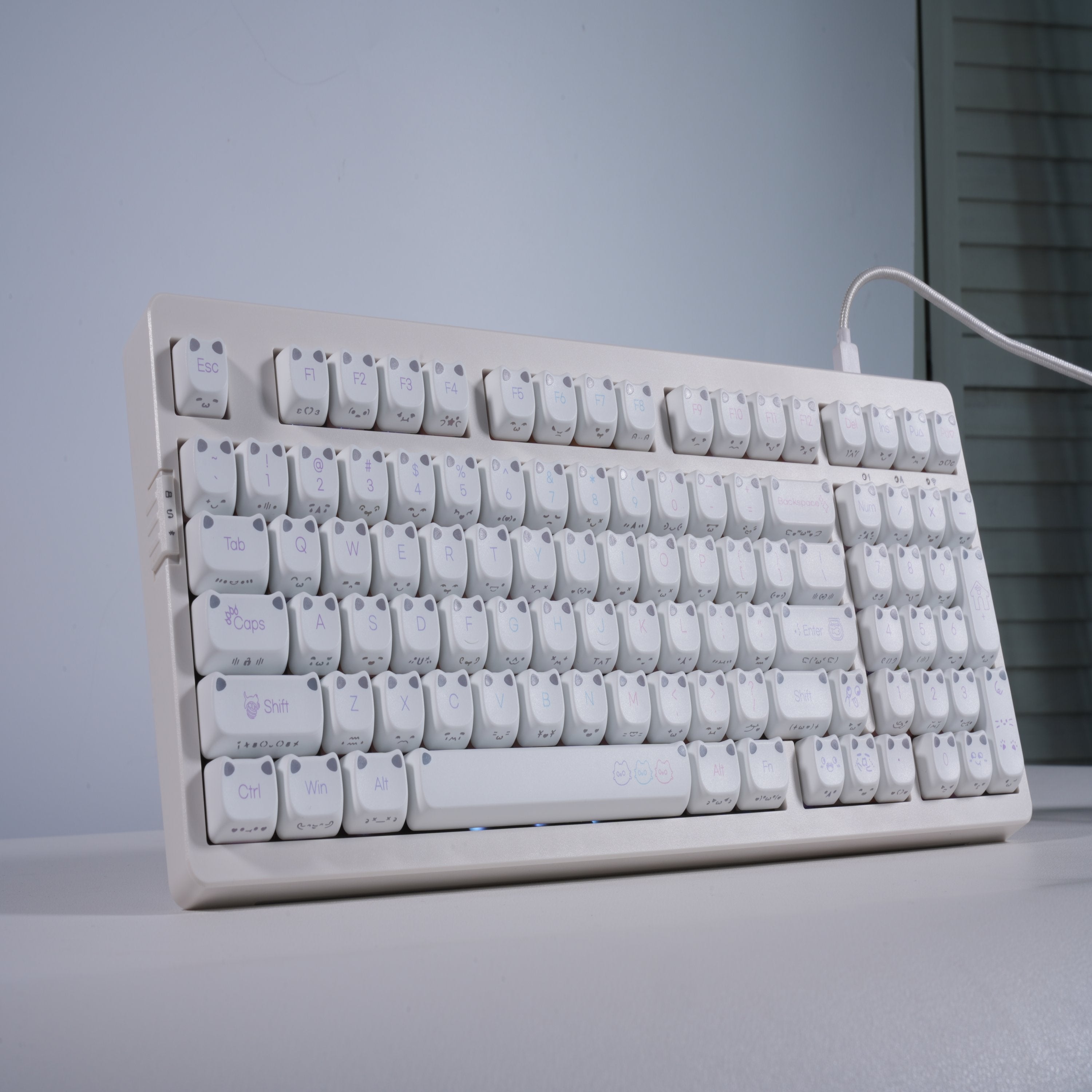 ZORNHER LumiCat ZH980 Cute Cat Aesthetic Mechanical Keyboard