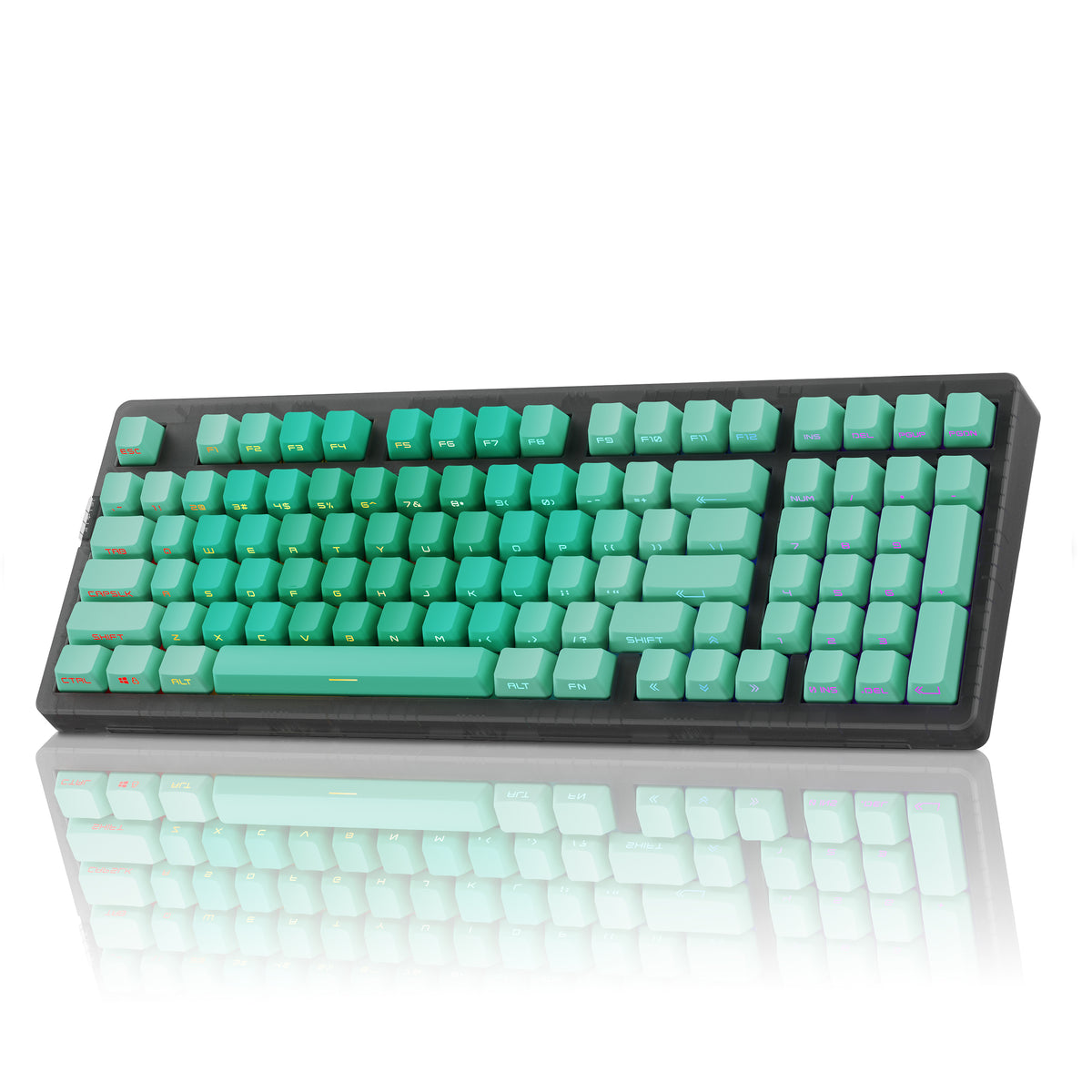 Process Keyboard Zornher ZH980 95% Dip-Dye Process Wireless Gaming Mechanical Keyboard