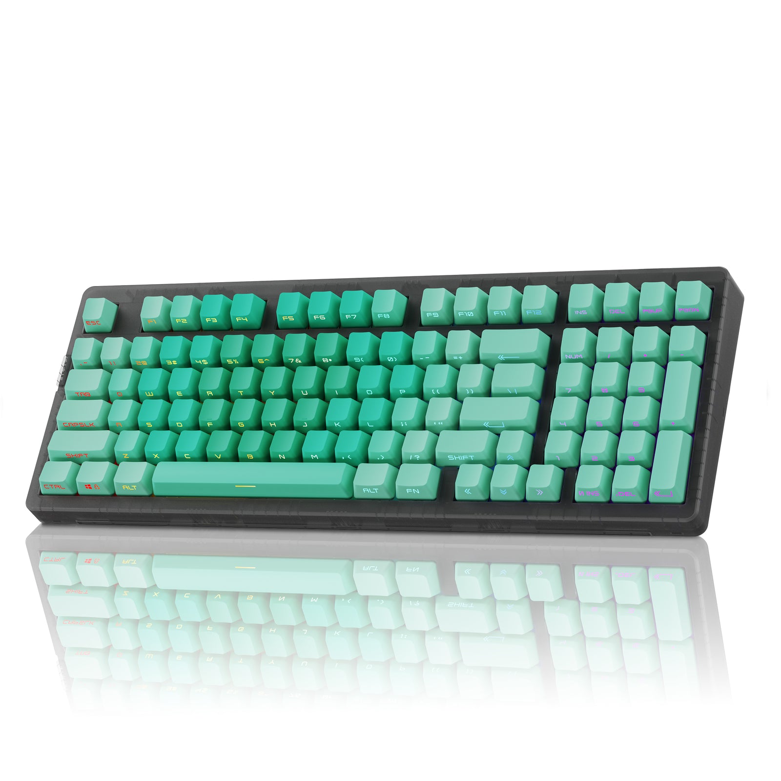 Zornher ZH980 95% Dip-Dye Process Wireless Gaming Mechanical Keyboard