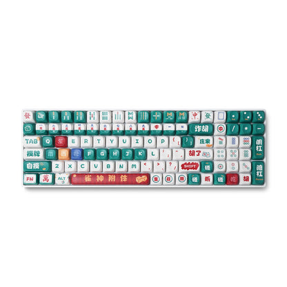 ZH100 98% Mechanical Keyboard,Cute Cartoon PBT Keycap