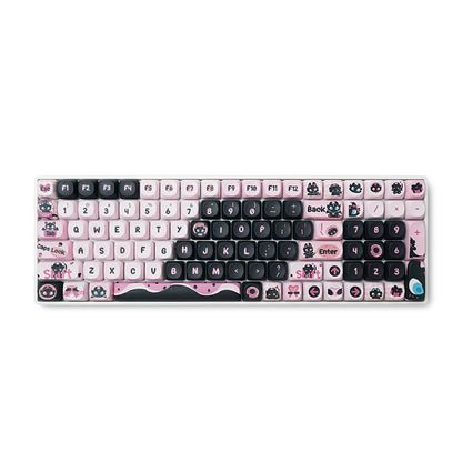 ZH100 98% Mechanical Keyboard,Cute Cartoon PBT Keycap