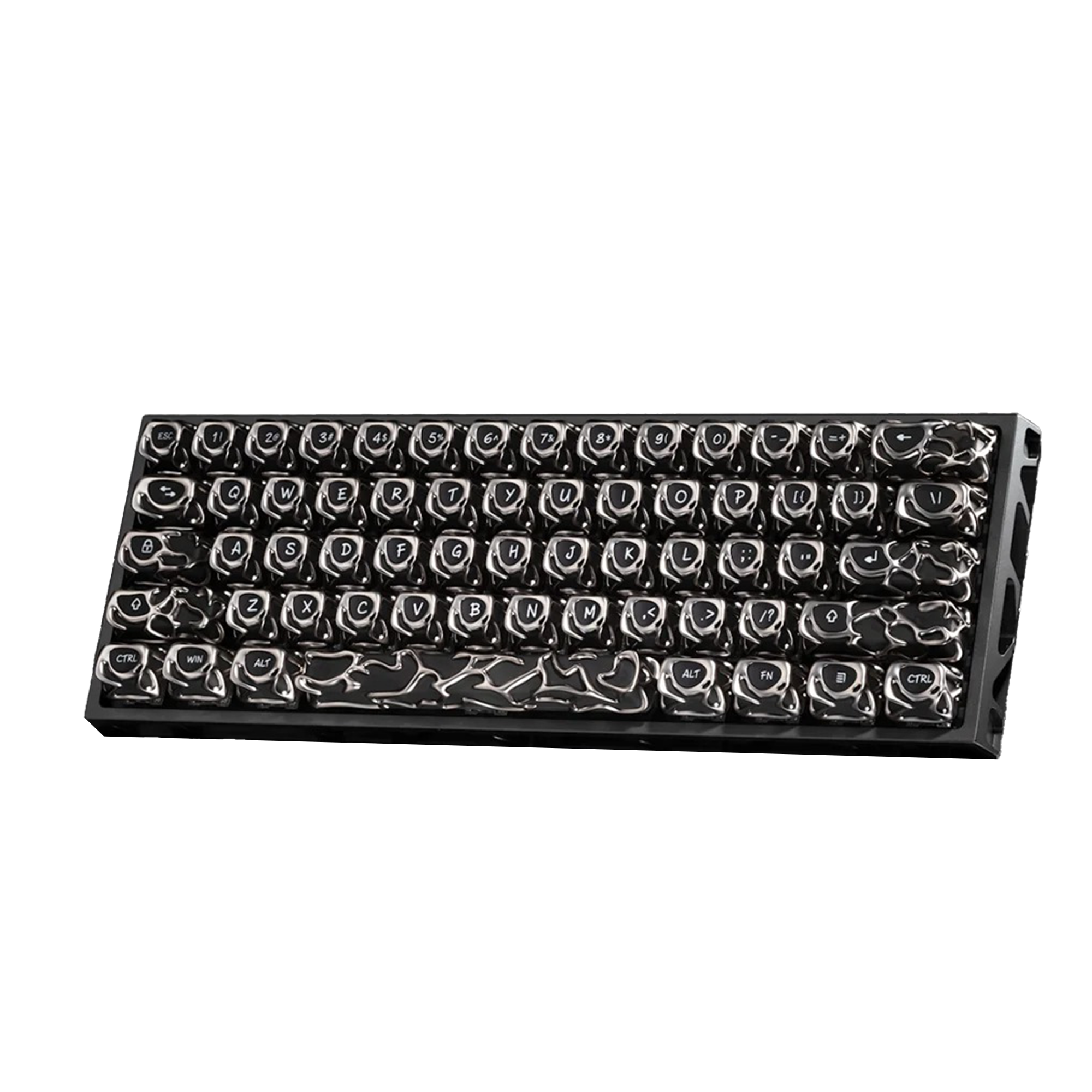 ZH68-HE Hall Effect 65% Mechanical Keyboard ，White Spiderweb Keycap，Full RGB，Perfect for competitive gaming，RT0.01MM