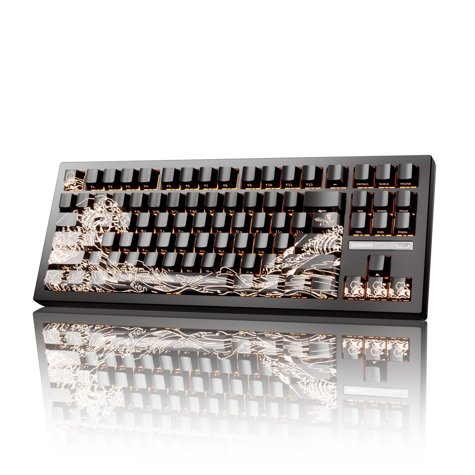 Wave of Kanagawa Russian-English Dye-Sub PBT Keycap Set