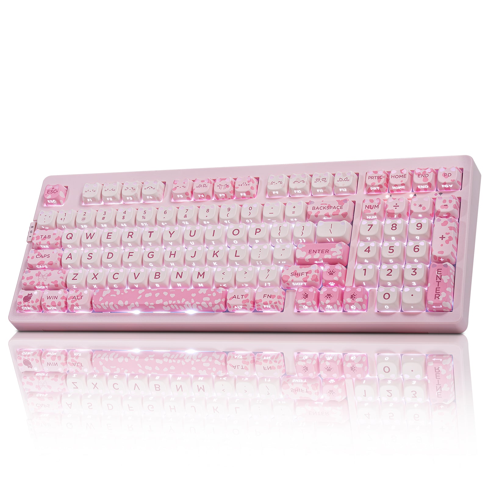 ZORNHER ZH980 Pink Panther Hot Swappable RGB Mechanical Keyboard