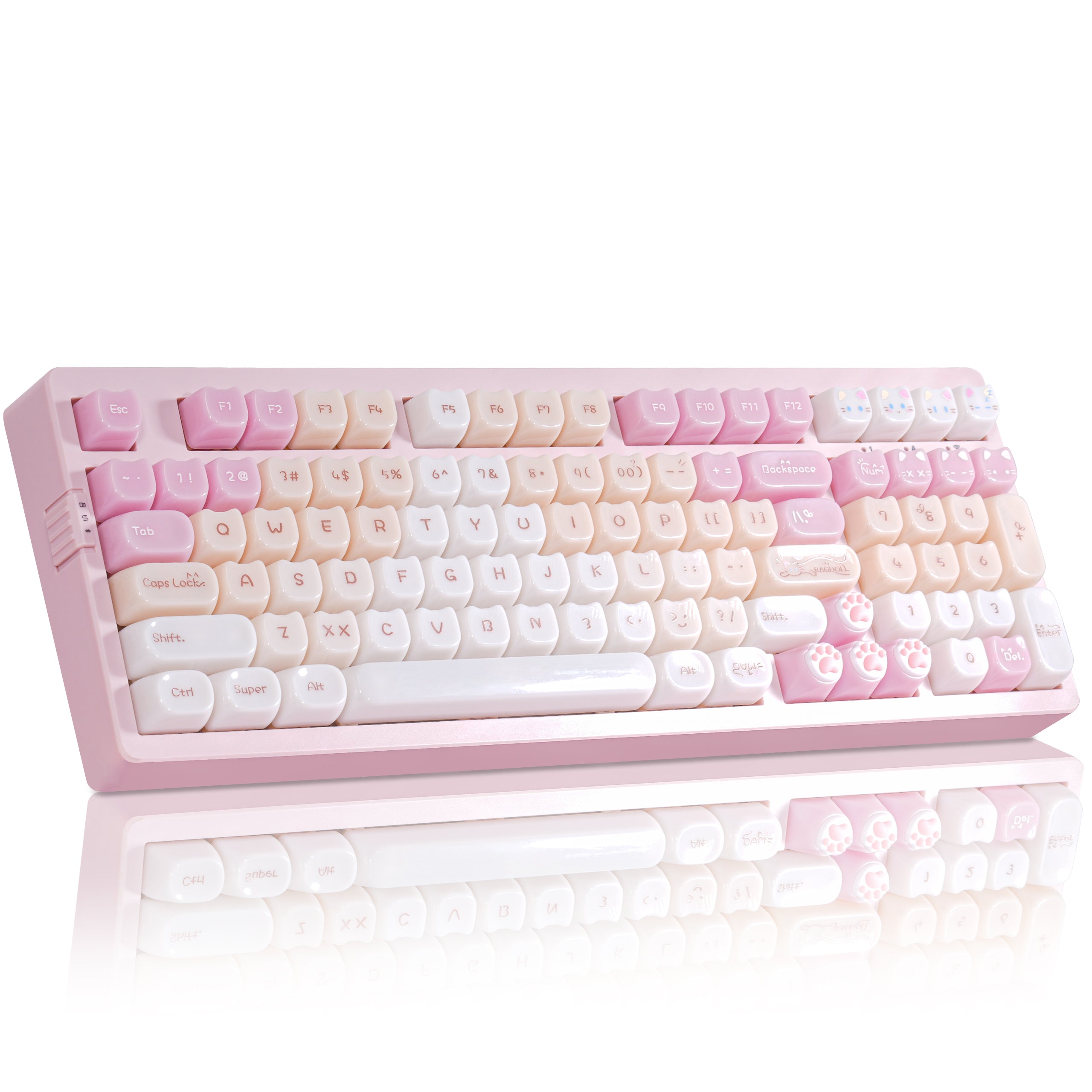 Zornher ZH980 95% Pink Cat Keyboard