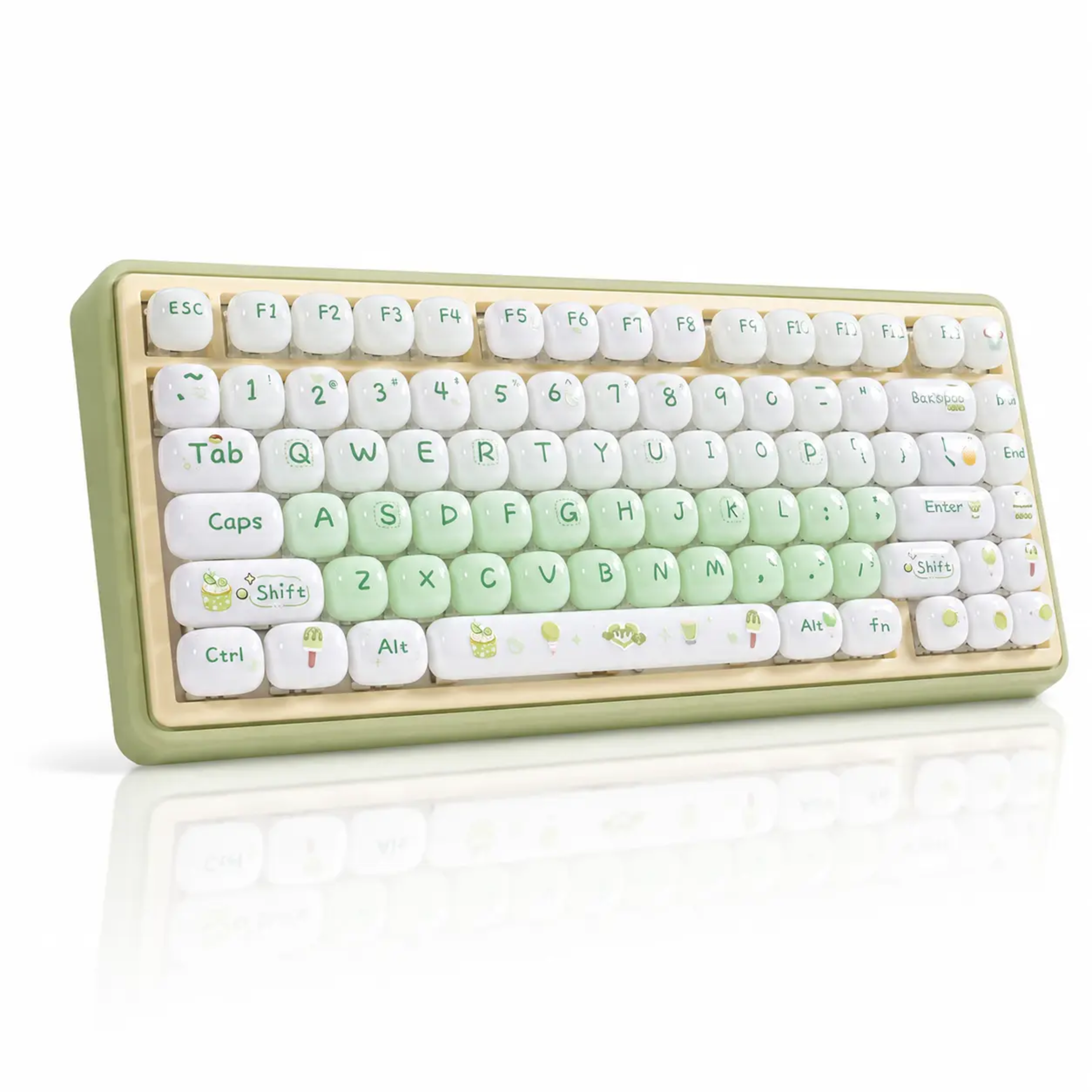 ZORNHER SHINE UR82 Cute 82-Key Mint Green Aesthetic Keyboard