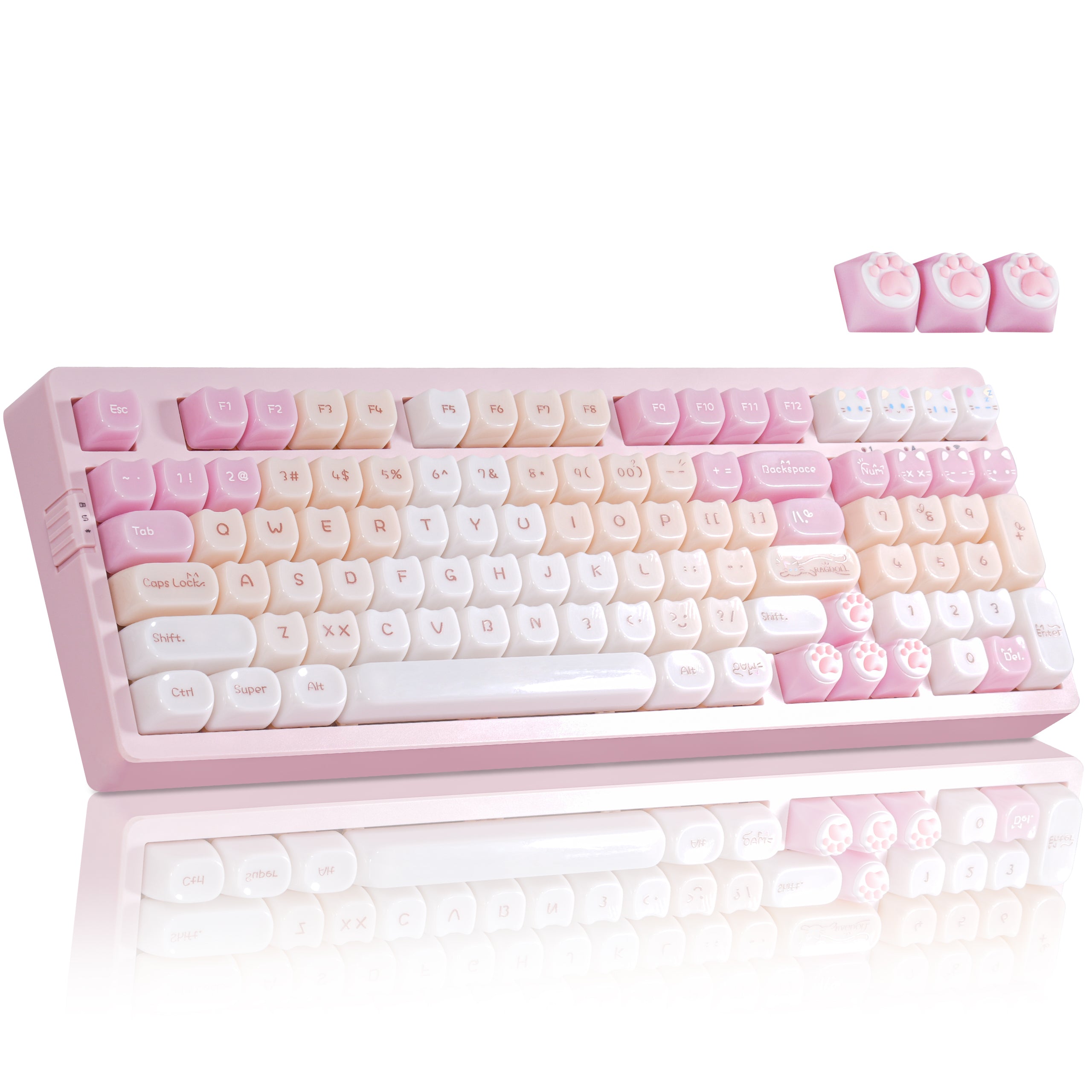Zornher ZH980 95% Pink Cat Keyboard
